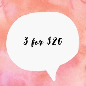 3 sunglasses for  $20